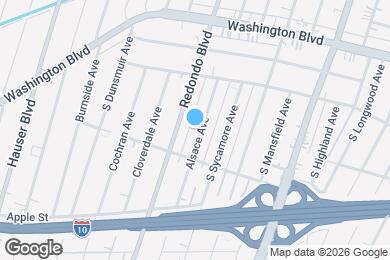 Map image of the property - 2215 Alsace Ave