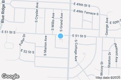 Map image of the property - 5106 S Grand Ave