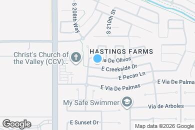 Map image of the property - 20968 E Creekside Dr