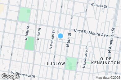 Map image of the property - 629 W Oxford St