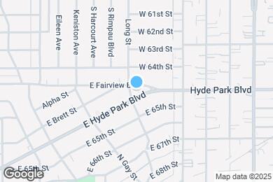 Map image of the property - 1105-1125 E Hyde Park Blvd