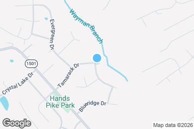 Map image of the property - 2664 Ridgecrest Ln