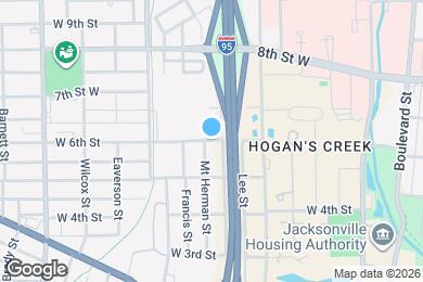 Map image of the property - 1021 W 6th St