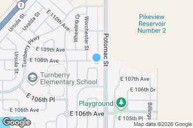 Map image of the property - 13585 E 107th Pl