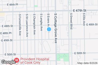 Map image of the property - 4851 S Evans Ave