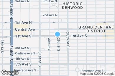Map image of the property - 2900 1st Ave S