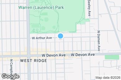 Map image of the property - 2209 W Arthur Ave