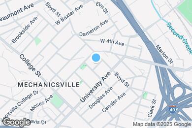 Map image of the property - 411 James Ave