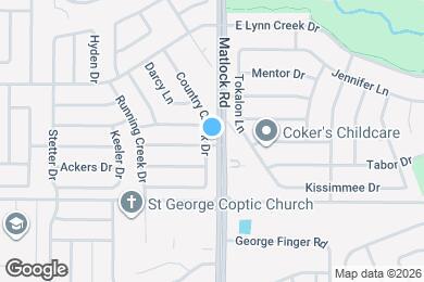 Map image of the property - 6707 Country Creek Dr