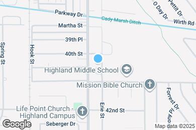 Map image of the property - 9218 Erie St