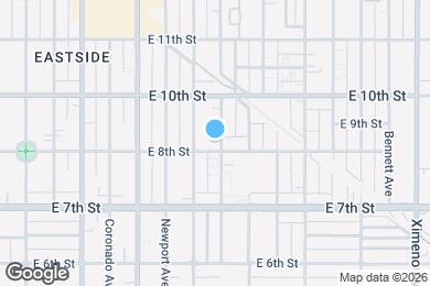 Map image of the property - 3631 E 8th St