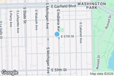 Map image of the property - 5700 S Indiana Ave