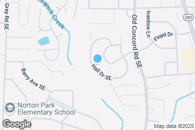 Map image of the property - 2922 Hall Dr SE
