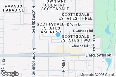 Map image of the property - 7321 E Coronado Rd
