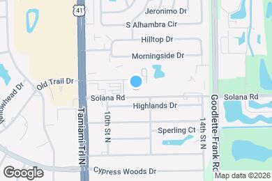 Map image of the property - 1219 Solana Rd