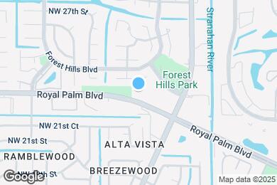 Map image of the property - 8407 Royal Palm Blvd