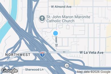 Map image of the property - 400 S Flower St