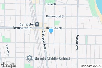 Map image of the property - 1232 Hinman Ave