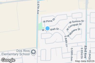 Map image of the property - 8612 W Mohave St