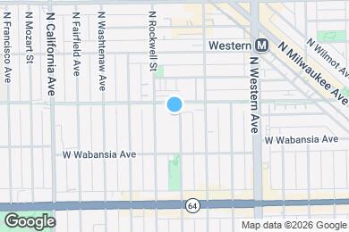 Map image of the property - 1740 N Maplewood Ave