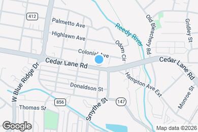 Map image of the property - 406 Cedar Lane Rd