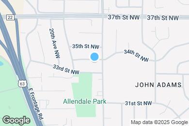 Map image of the property - 1816 34th St NW