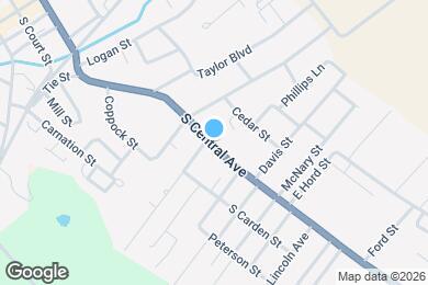 Map image of the property - 416 S Central Ave