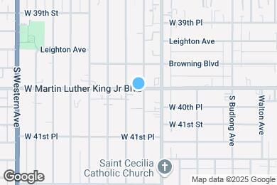 Map image of the property - 1430 W Martin Luther King Jr Blvd