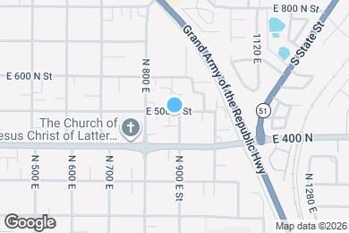 Map image of the property - 866 E 500 N