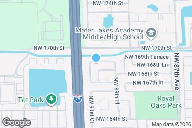 Map image of the property - 9106 NW 169th St
