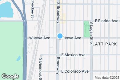 Map image of the property - 1616 S Broadway