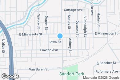 Map image of the property - 1648 Iowa St