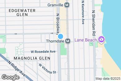 Map image of the property - 5937 N Broadway