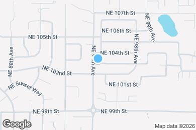 Map image of the property - 10300 NE 95th Ave