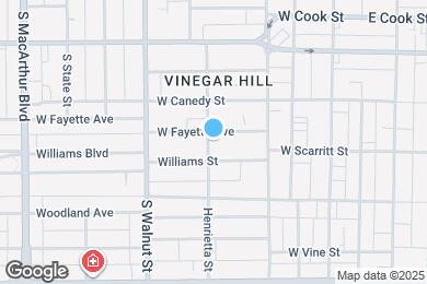 Map image of the property - 926 Henrietta St