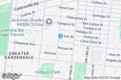 Map image of the property - 3537 S Laredo St