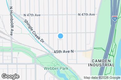 Map image of the property - 4538 Colfax Ave N