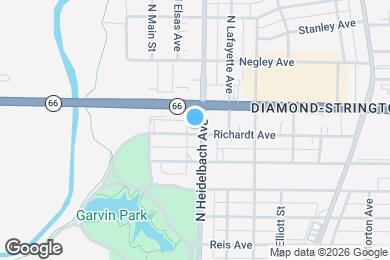 Map image of the property - 2300 N Heidelbach Ave