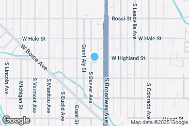 Map image of the property - 1506 S Denver Ave