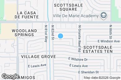 Map image of the property - 8221 E Windsor Ave