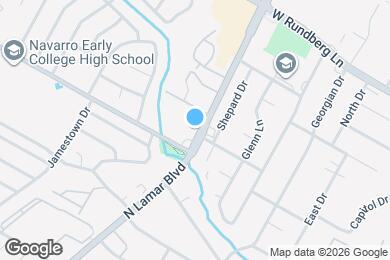 Map image of the property - 8912 N Lamar Blvd