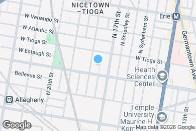 Map image of the property - 3426 N Bouvier St