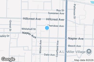 Map image of the property - 1025 Hillyer Ave