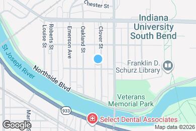 Map image of the property - 1115 Clover St