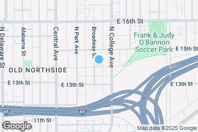 Map image of the property - 1403 Broadway St