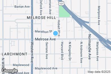 Map image of the property - 4811 Melrose Ave