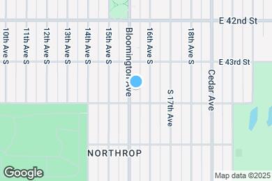 Map image of the property - 4333 Bloomington Ave