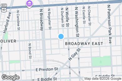 Map image of the property - 1807 Federal St
