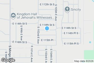 Map image of the property - 10302 E 114th St S