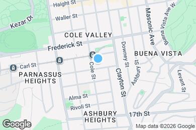 Map image of the property - 82 Parnassus Ave